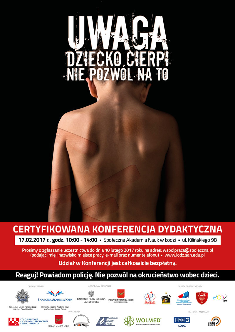 Uwaga! Dziecko cierpi. Nie pozwól na to!